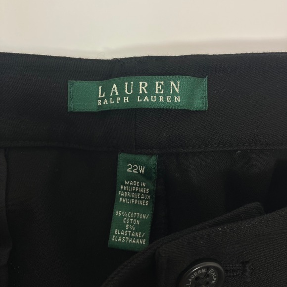 NEW Lauren Ralph Lauren Women's Black Dress Pants Slacks Size 22W Stretch NWT - Picture 4 of 10